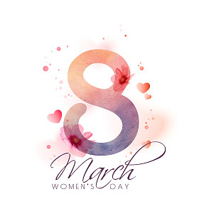 妇女节的贺卡.照片