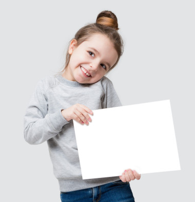 可爱的横幅女孩图片