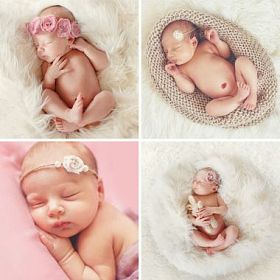 美丽熟睡的婴儿的特写肖像