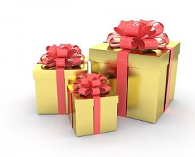 蝴蝶结礼品盒图片