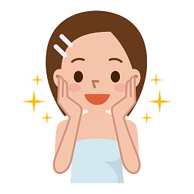 美丽的女人皮肤护理图片