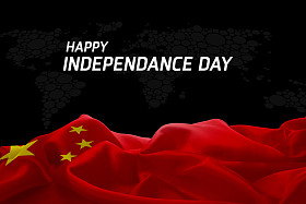 中国独立日卡