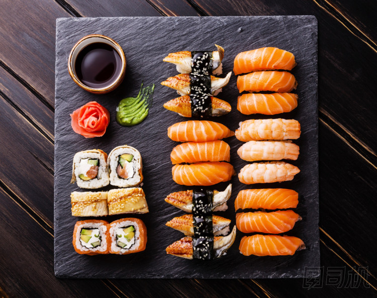 壽司套上黑色石材板巖
