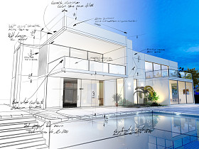 豪华别墅与对比真实感绘制