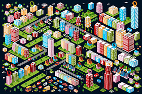 一大套的等轴测图图片