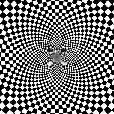 黑色和白色的催眠背景.照片