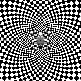 黑色和白色的催眠背景.照片
