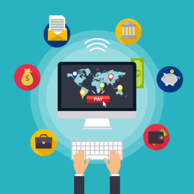 在線支付方法的概念圖片