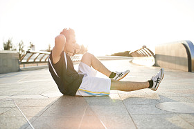 做运动的运动员