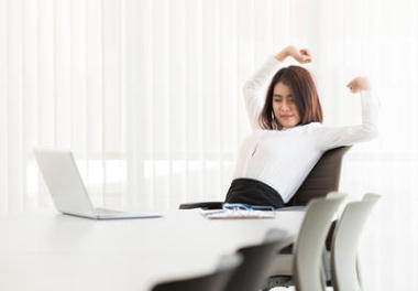 肖像 昏昏欲睡的商務(wù)女性