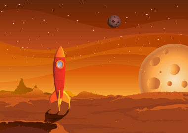 飛船在火星景