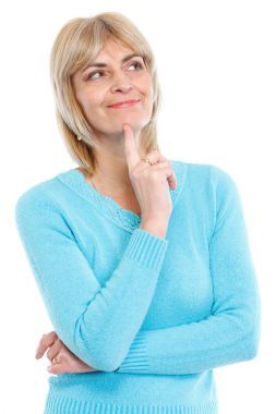 中間年齡老女人肖像圖片