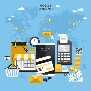 手機(jī)支付概念圖片