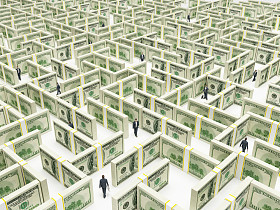 业务人民在金融迷宫迷宫图片