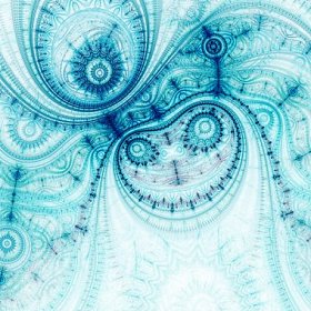 抽象的分形发条，数字为图形创意设计图稿