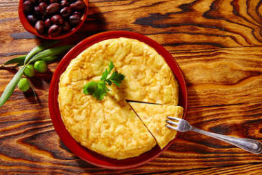 餐前小吃玉米粉圓餅 de patata 土豆煎蛋