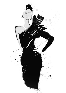 现代少女 grunge 背景