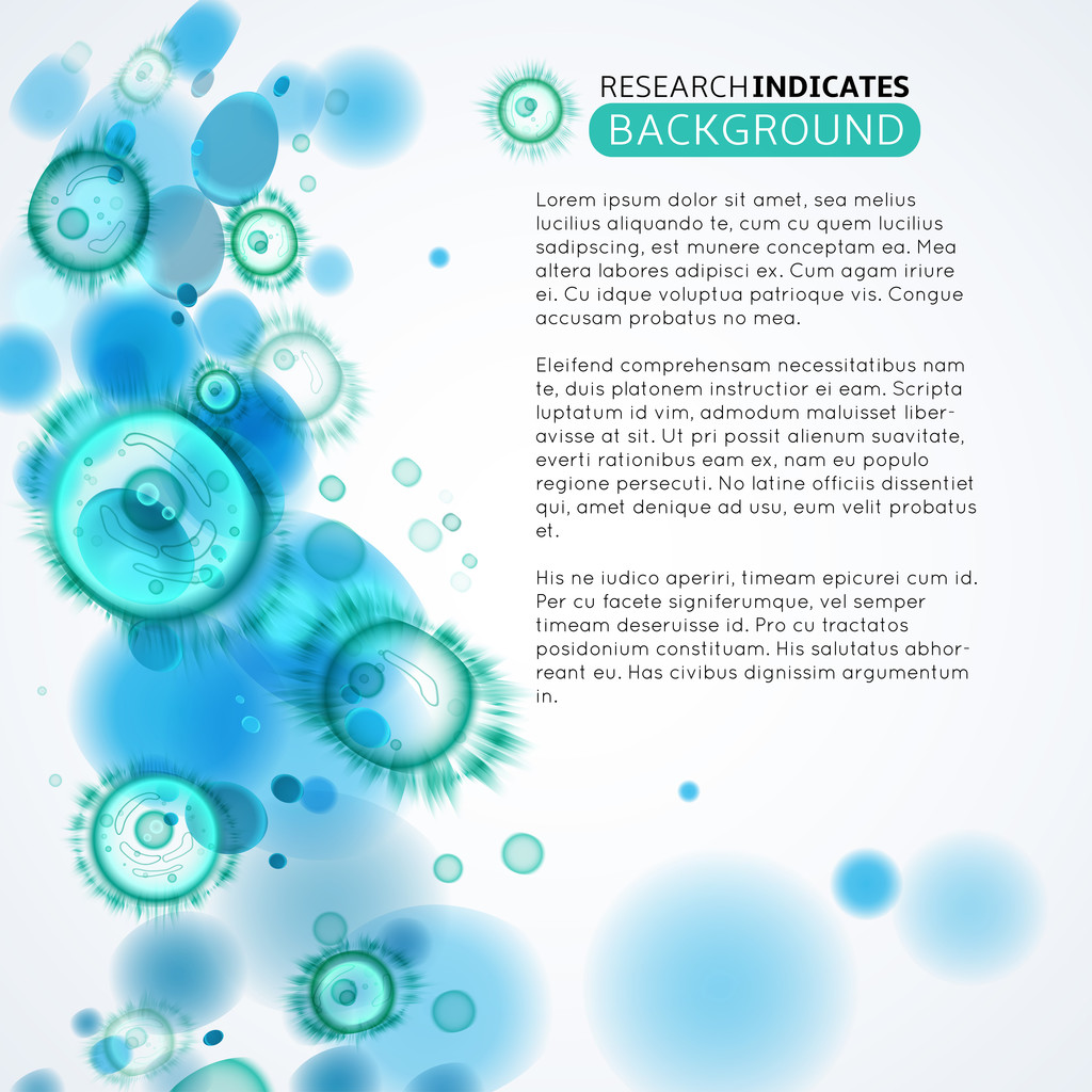 蓝色的有机体的细胞