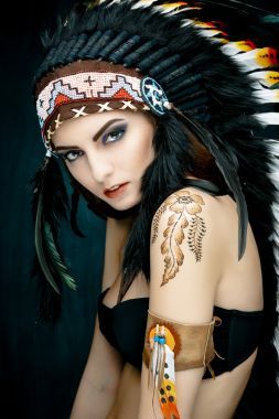 美國印第安原住民女子