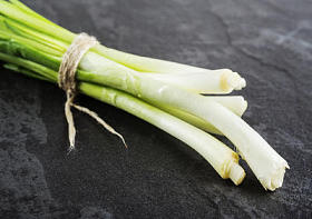 黑石头上的绿洋葱