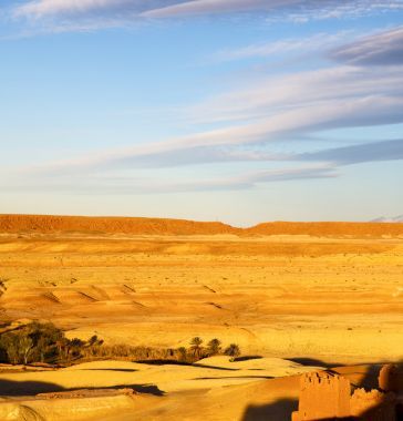 非洲山在摩洛哥老建筑和历史图片