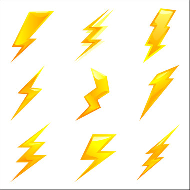 功能強大的閃電螺栓矢量