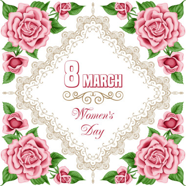 妇女一天卡图片