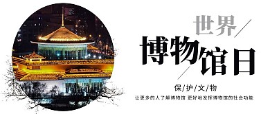 518大气国际博物馆日海报设计