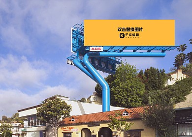 室外大型广告牌海报展示样机