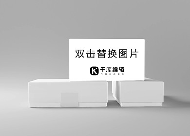 简洁礼盒展示样机模版