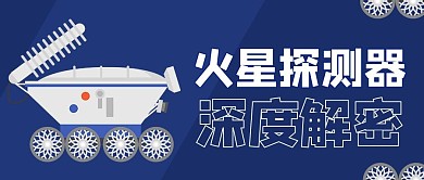 萤火一号 火星探测器蓝色商务风公众号首图