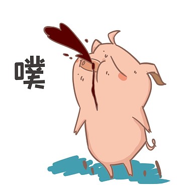 卡通小猪恶搞表情包