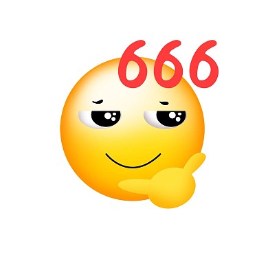 卡通小黄脸666表情