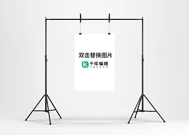 简洁个性海报展示样机