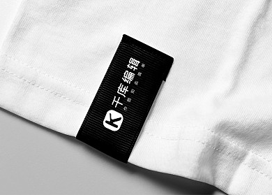 T恤T恤侧标 黑色简约样机