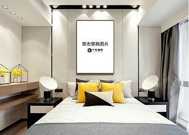 卧房装饰模板设计画框模型白色创意风格样机