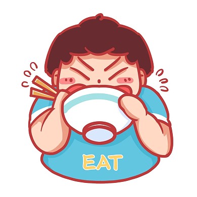 大吃猛吃干饭人