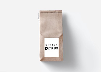 纸包装设计素材零食暗黄褐色简约样机
