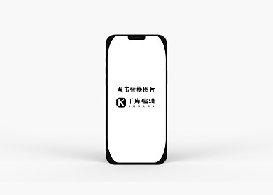 iPhone12样机苹果12样机智能手机设计模板蓝色简约风格样机