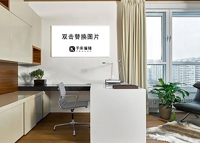 客厅装饰模板画框模型设计展示白色创意样机