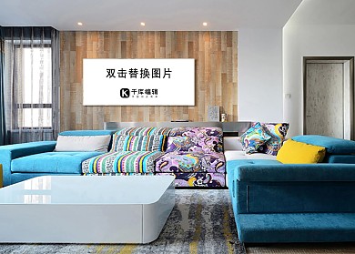 客厅装饰模板画框模型展示白色创意样机