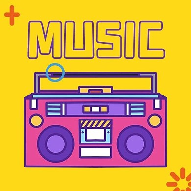 音乐收音机黄色mbe风公众号首图