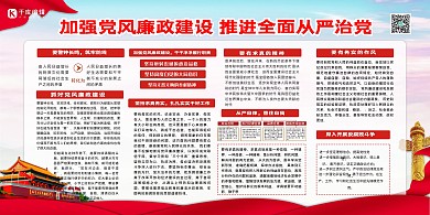反腐倡廉弘扬正气展板