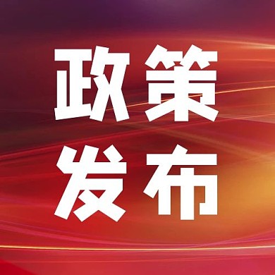 政策发布字体红色简约公众号次图
