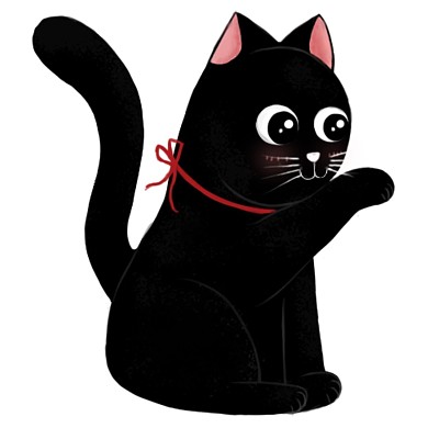 猫咪黑猫动物品牌logo