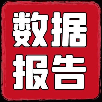 数据报告文字红色简约公众号次图