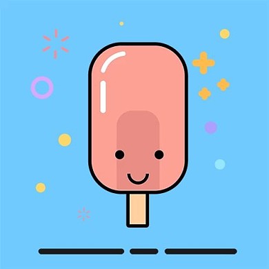 mbe冰淇淋蓝色粉色mbe风公众号次图 夏天 夏季