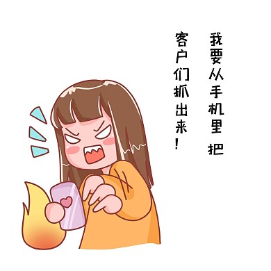 从手机里把客户抓出来表情包