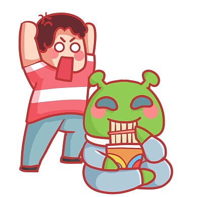 外星人造访地球偷吃方便面人类吃惊表情包