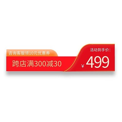 主图价格红色电商标签